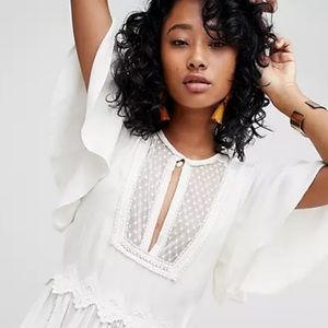 CLEOBELLA boho maxi dress with lace accents 🤍